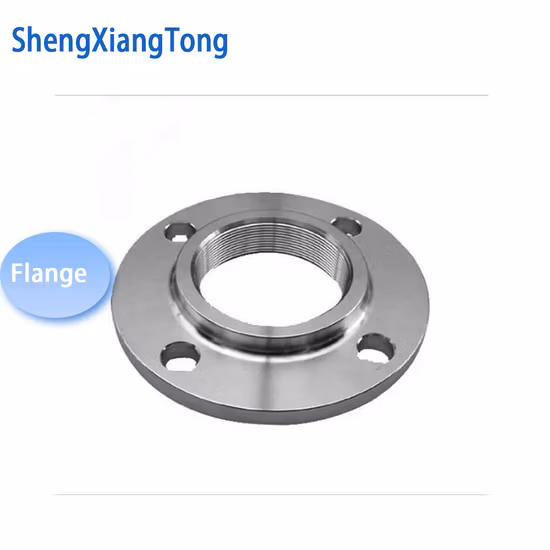 Shengxiangtong ANSI/DIN/En1092-1 Forged Carbon/Stainless Steel Pn10/16 Welding Neck/Blind/Slip on/Lap Joint/Flat Plate/Socket RF/FF Pipe Flanges